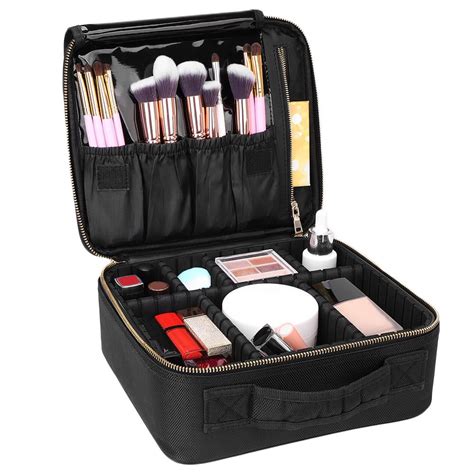 makeup traveling case with organizer.